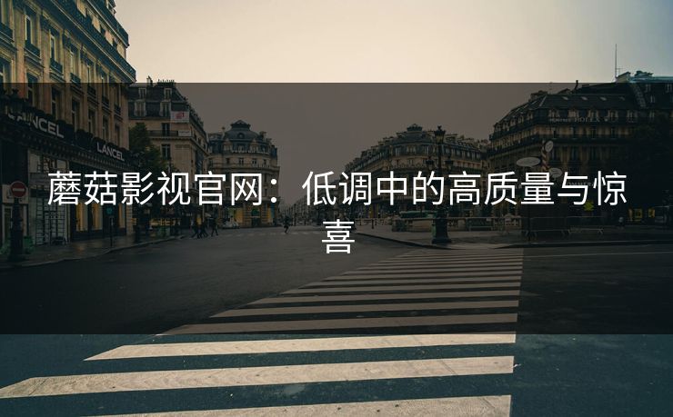 蘑菇影视官网:低调中的高质量与惊喜 第1张 蘑菇影视官网:低调中的高质量与惊喜 第1张