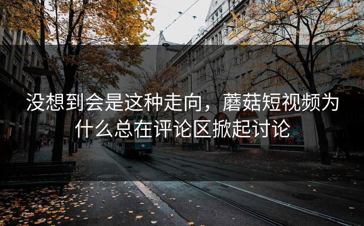 没想到会是这种走向，蘑菇短视频为什么总在评论区掀起讨论  第1张