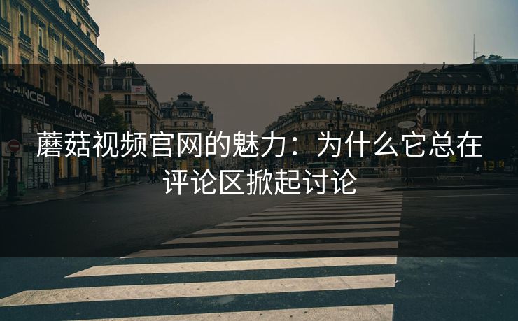 蘑菇视频官网的魅力：为什么它总在评论区掀起讨论  第1张