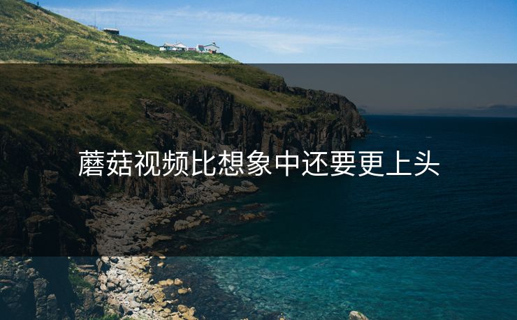 蘑菇视频比想象中还要更上头  第1张
